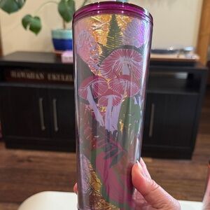 Starbucks Tumbler with Mushroom Design